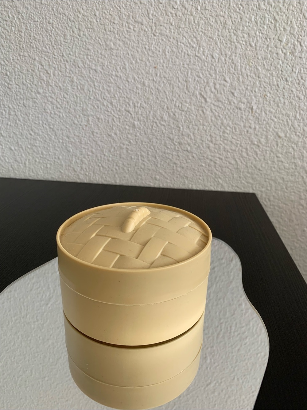Cute Mini Dim Sum Steamer Basket Jewelry Box - Creative Trinket Organizer & Desk